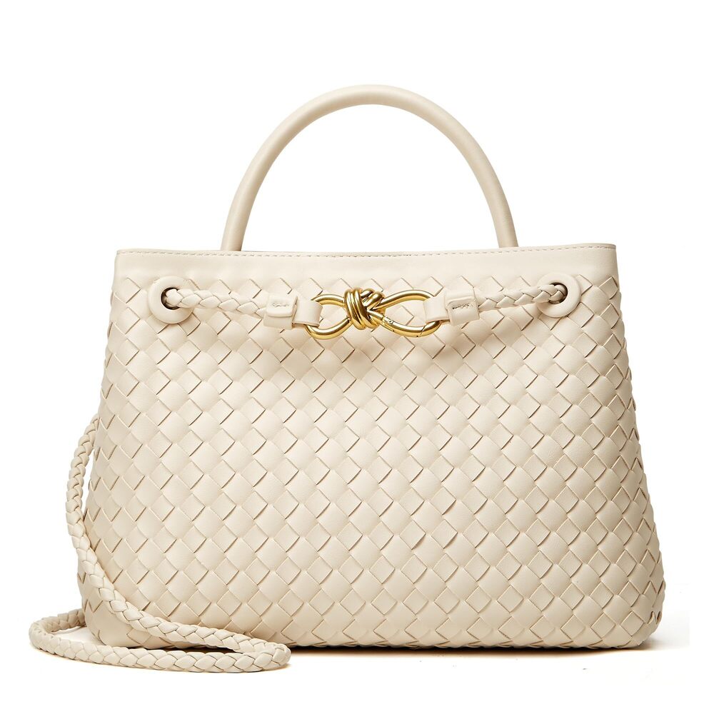 2006 Woven Bag Crossbody Handbag: Vegan Leather Small Tote Purse - Trendy